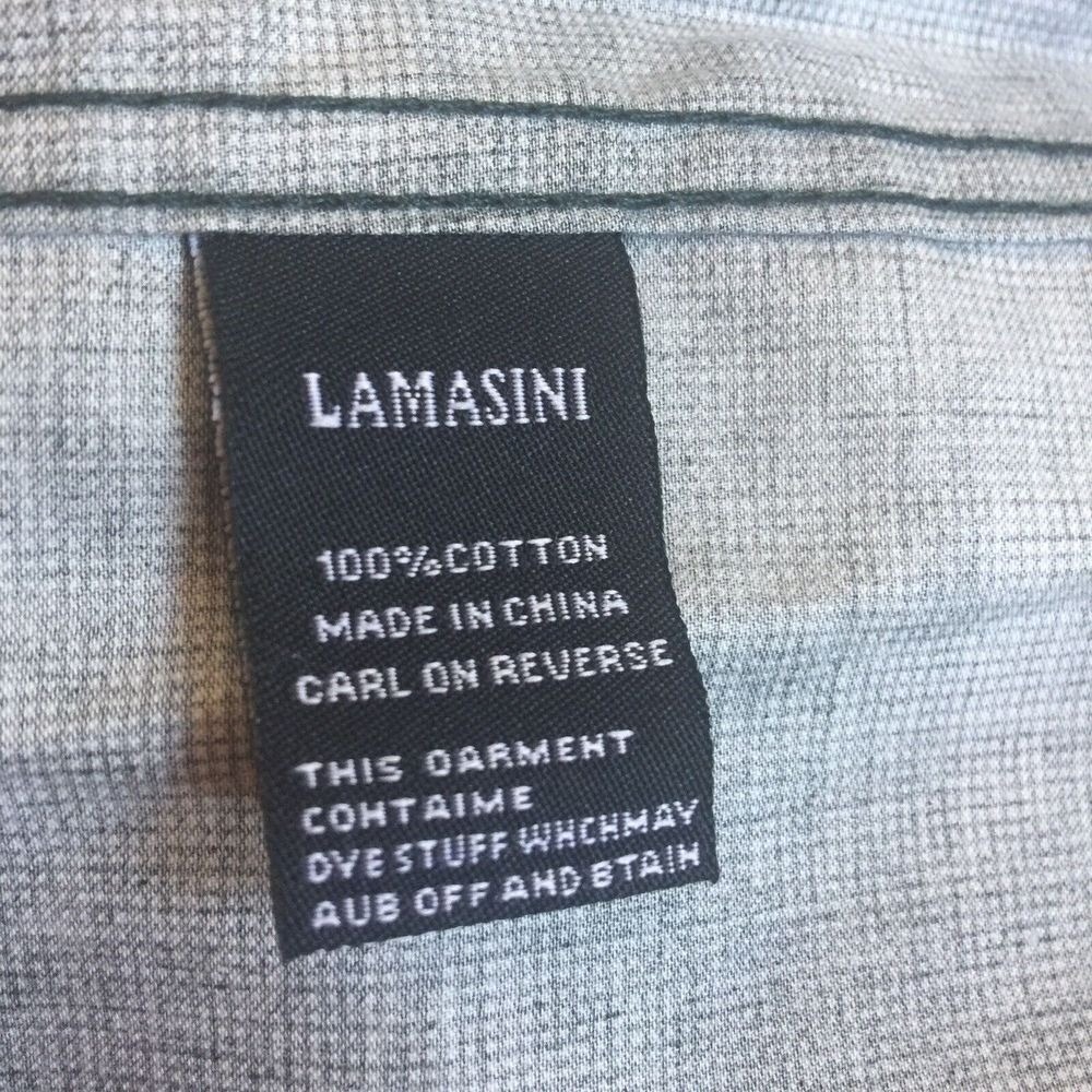 Lamasini Mens Plaid Long Sleeve Button Down Fashion Shirt Dark Green - Picture 3 of 8